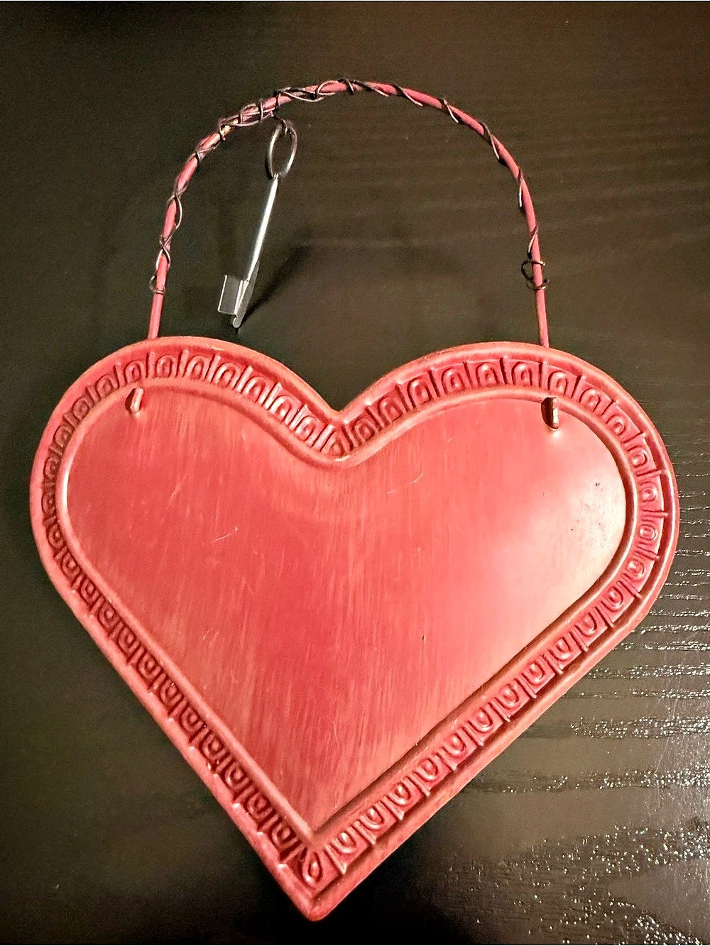 Red Heart Wall Decor with Key